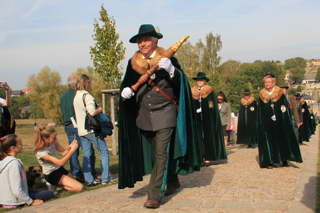 Svatohubertské slavnosti, průvod