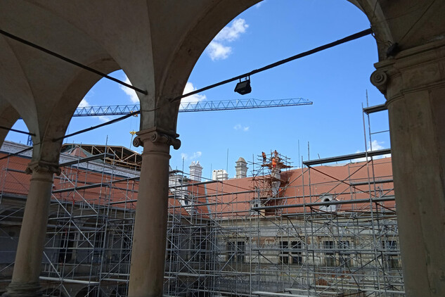 Rozsáhlá stavební obnova pokračuje na zámku Litomyšl, základní prohlídkový okruh je ale návštěvníkům k dispozici 
